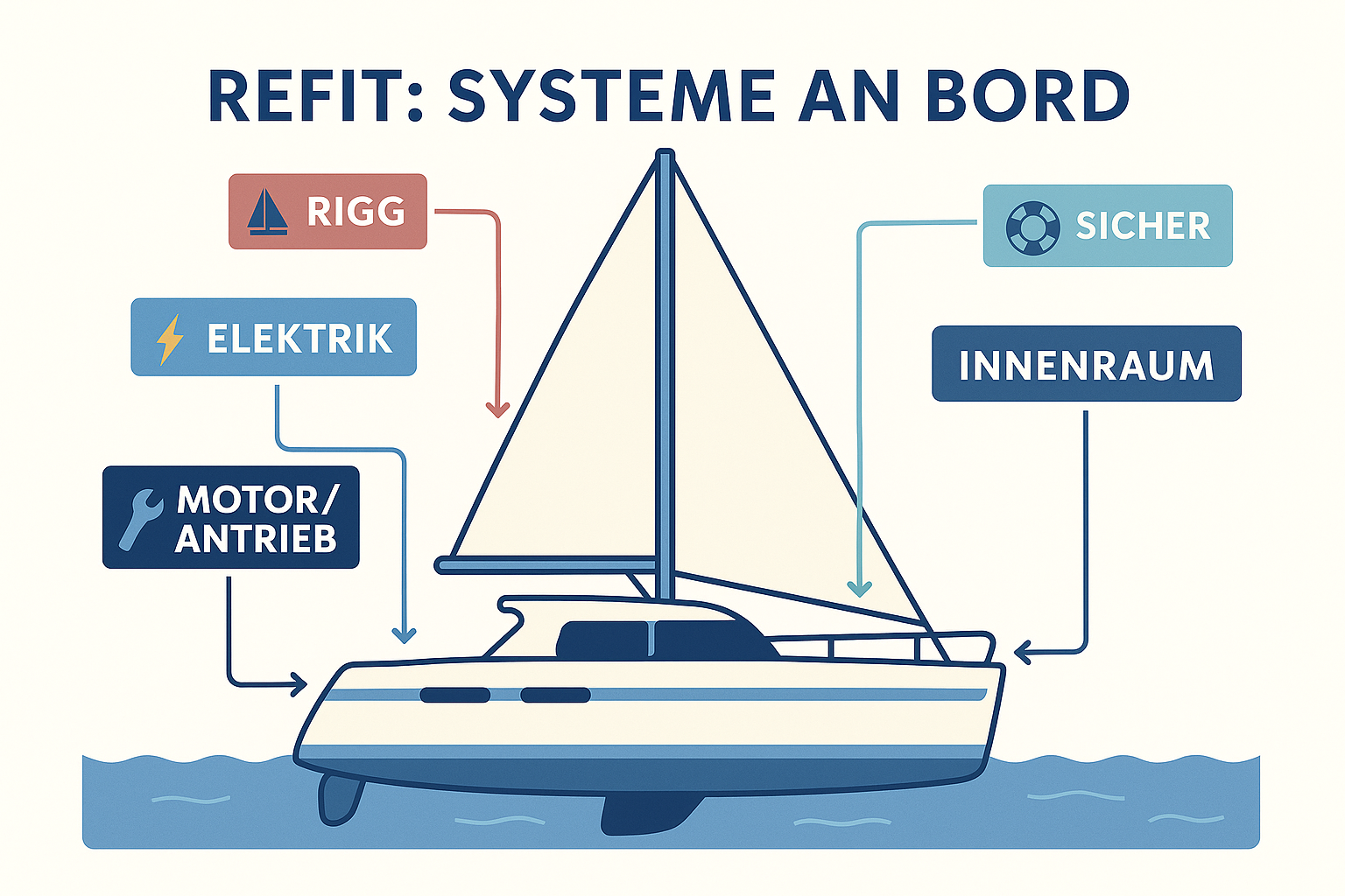 Bootsrefit – Systeme an Bord